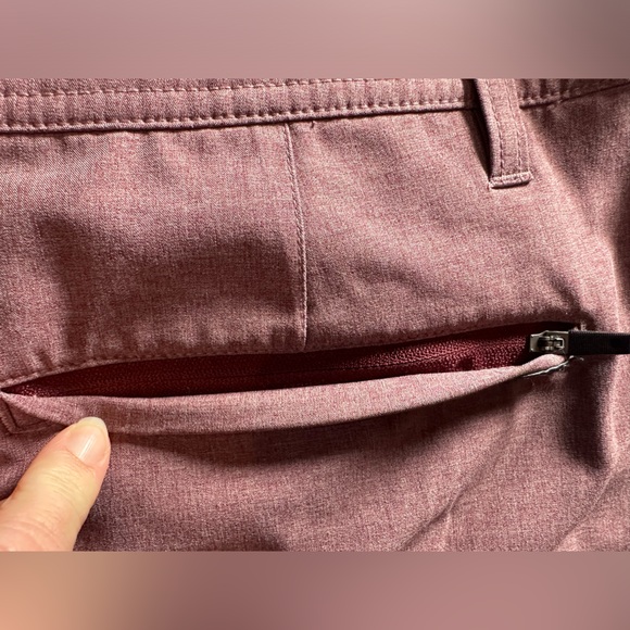 O’NEILL Hybrid Heathered Red Activewear Performance shorts, Mens Size 38 EUC - Picture 7 of 15